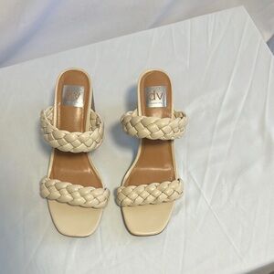 DV by Dolce Vita Women's Cream Braided Sandals